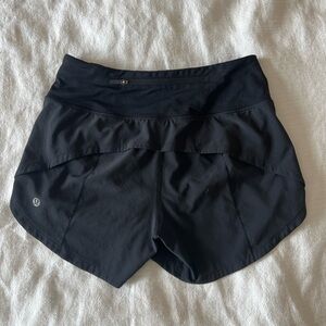 Lululemon Speed Up Black Running Shorts 4” Inseam Size 2-MAKE AN OFFER